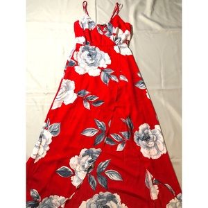 Red Floral Dress 🌹